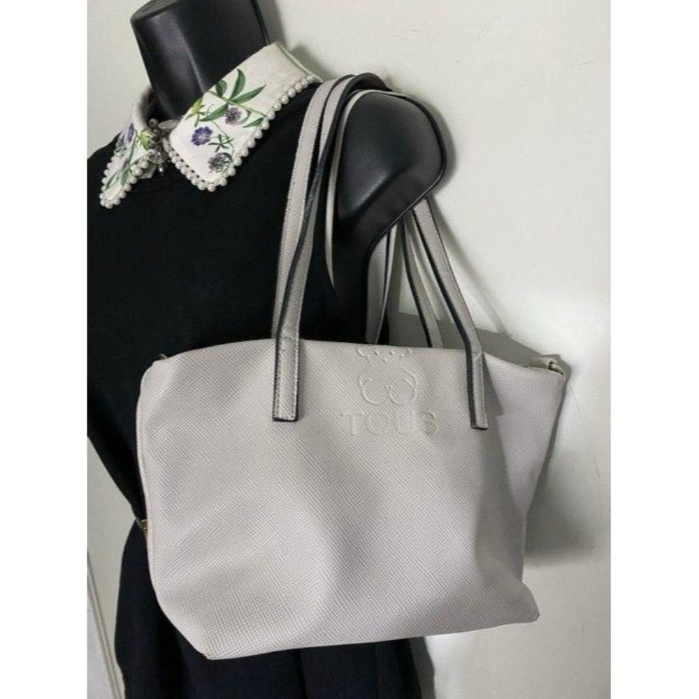 tous bag off white leather tote - Picture 6 of 9